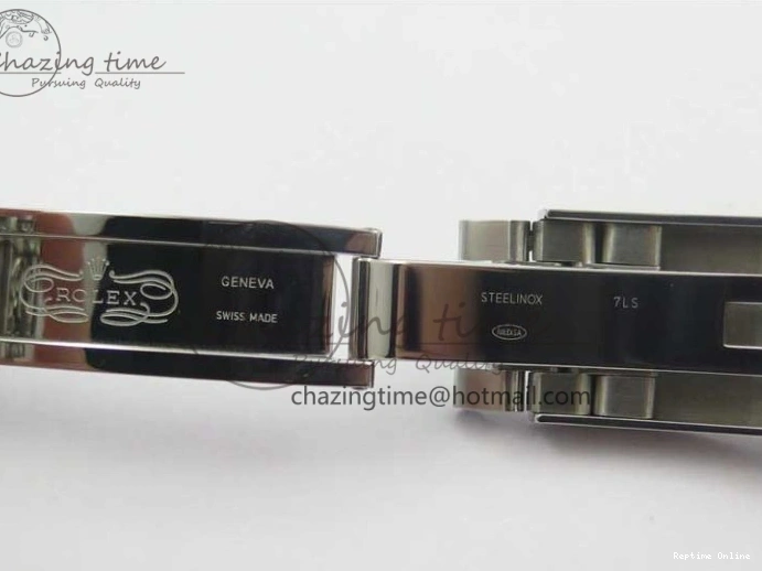 0514 Contemporary Milgauss 116400 904L Engraved SS DJF 11 Best Edition Blue Dial on 904L Engraved SS Bracelet A2836 (Real Green Sapphire Crystal) 3068